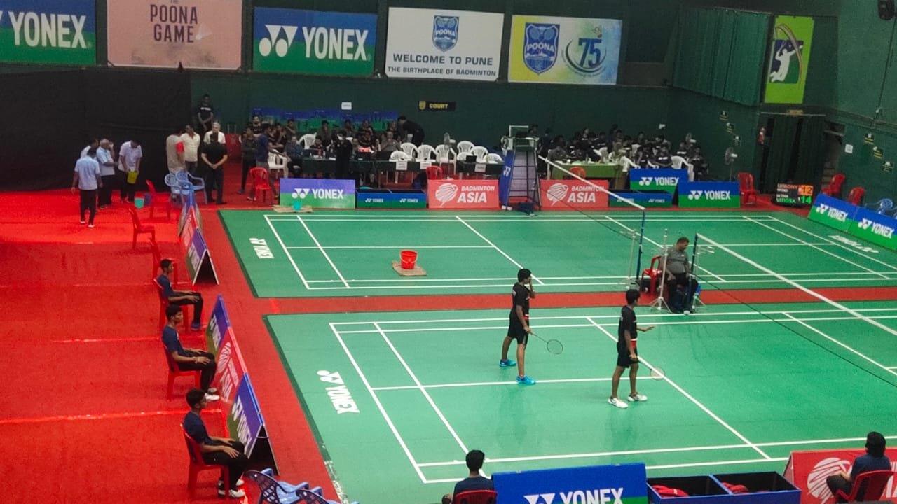 Pune: Semifinal Match Stopped After Leakage Of Roof On Badminton Courts