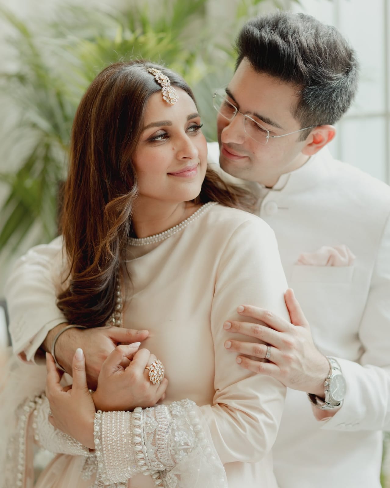 Parineeti Chopra and Raghav Chadha Exchange Rings in a Dreamy Engagement Ceremony, Check Photos Here