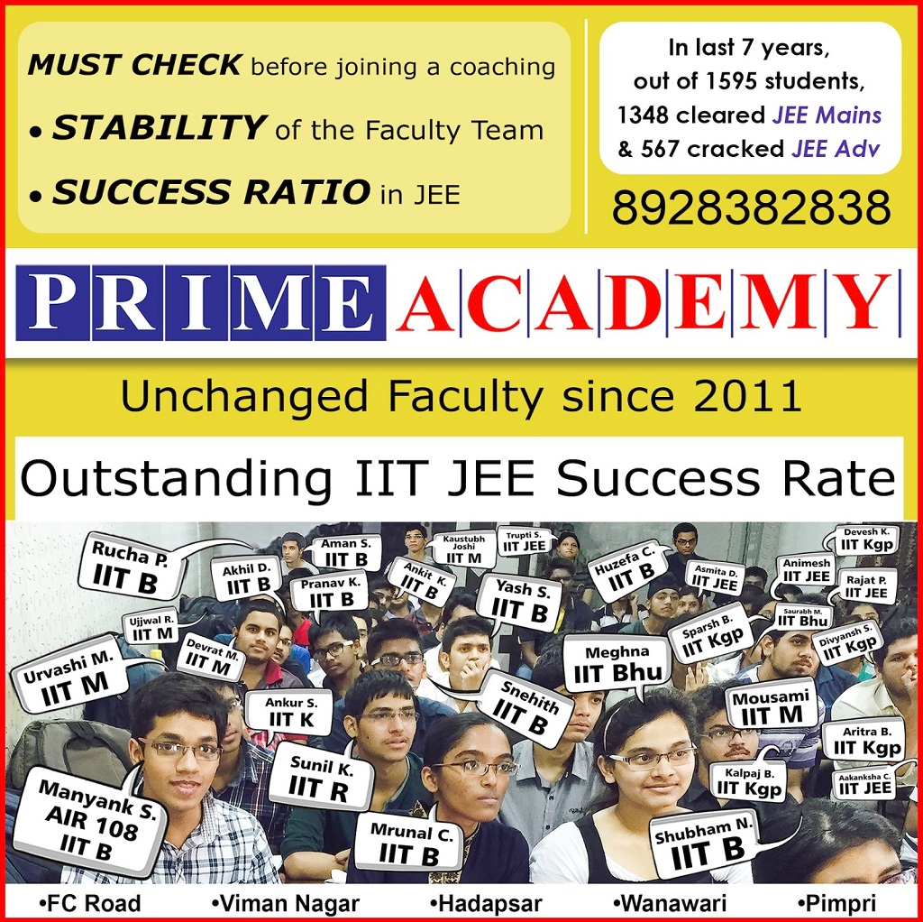 Prime Academy | Best IIT JEE Coaching Classes In Pune