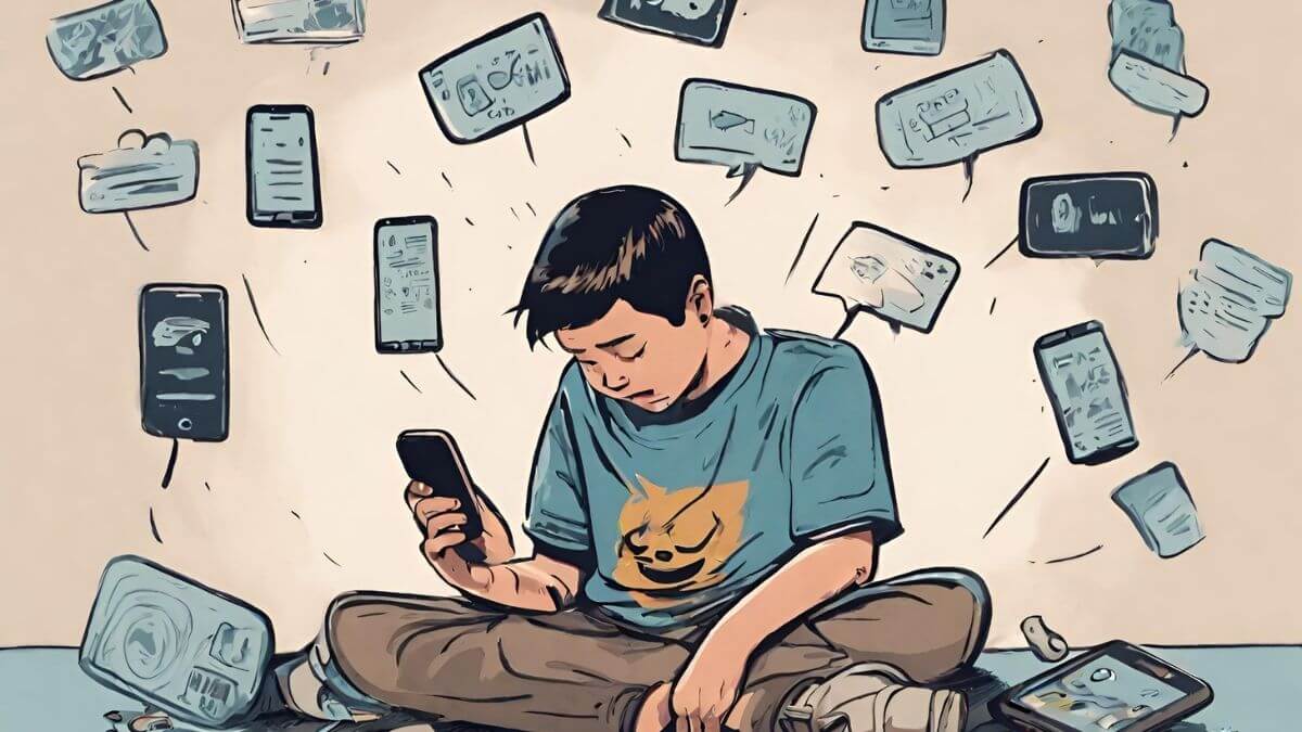 Illustration of The Dark Side Of Cyberbullying