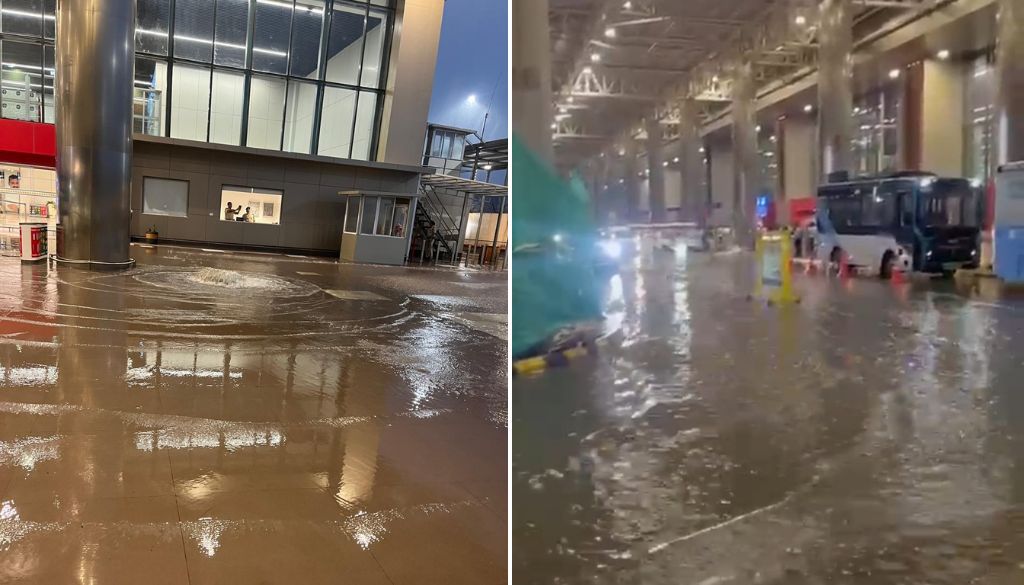 Poor Drainage System Floods Pune Airport’ New Terminal Exit After First Heavy Rains