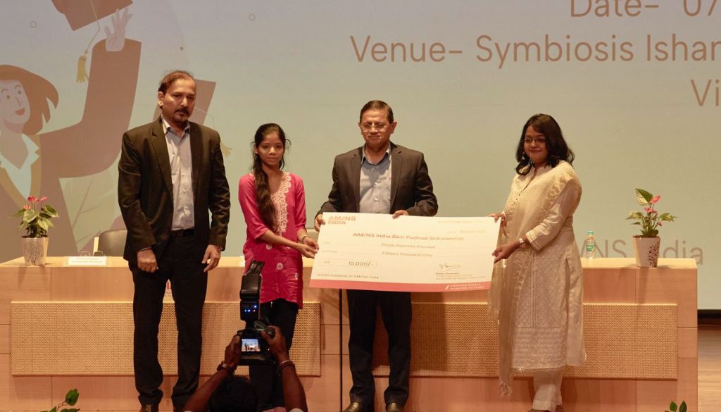 ArcelorMittal Nippon Steel India awards Beti Padhao Scholarships to 131 girl students in Pune