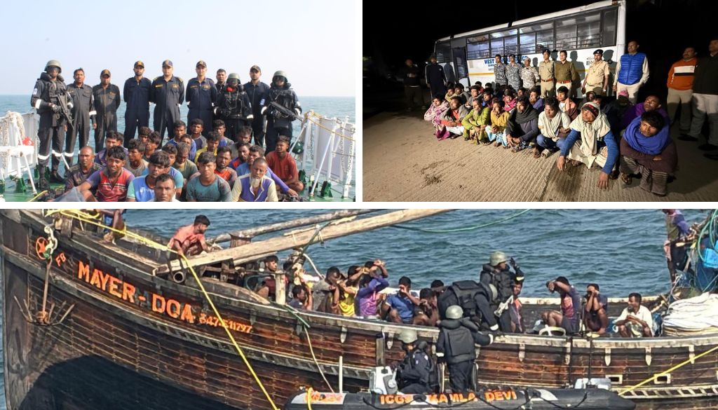 Indian Coast Guard Nabs 79 Bangladeshi Fishermen; Three Boats Seized for Breaching Indian Maritime Boundary