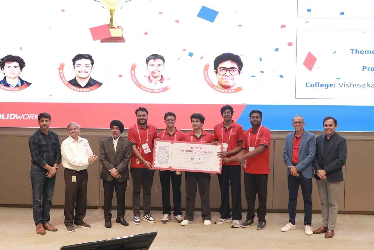 Pune’s Vishwakarma Institute of Technology wins 15th Edition of AAKRUTI, a global design contest held by Dassault Systèmes’