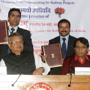 Memorandum of Understanding (MoU) signed between Ministry of Railways and Governments of Chhattisgarh