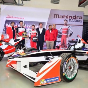 mahindra racing in action