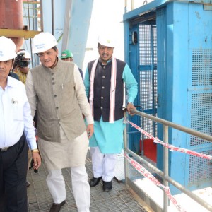 Shri Piyush Goyal visits Meja Thermal Power Project