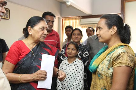 CM Meet Visitors from Khambhat