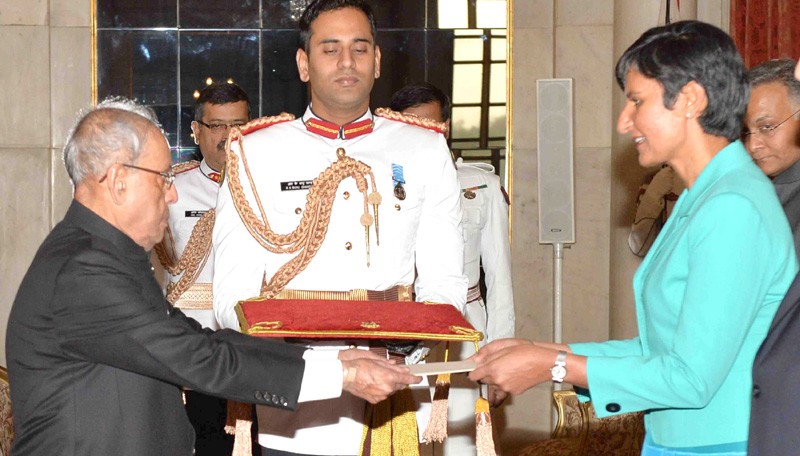 Envoys of four nations present credentials to President of India
