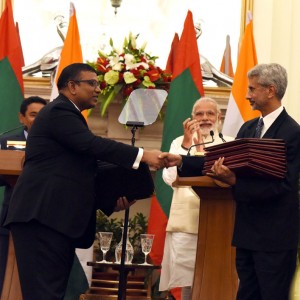 Government of India and the Republic of Maldives Sign two Agreements