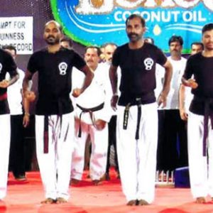 Indian martial artists smash record for most layered bed of nails