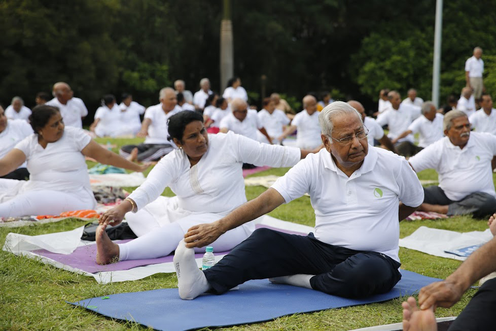 The Largest Gathering of Senior Citizens on International Yoga Day