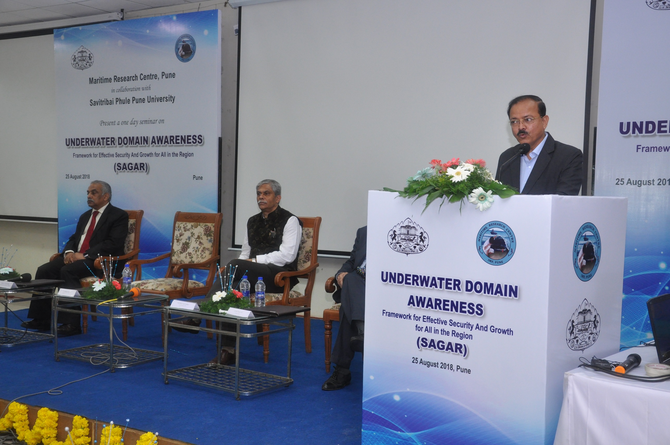 L-R-Lt.-Gen-V-G-Khandare-Prof.-Nitin-Karmalkar-and-Dr.-Subahsh-Bhamre-at-Maritime-seminar.JPG