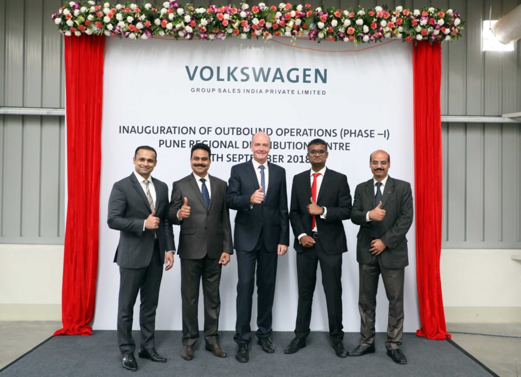 Mr. Pavan Shetty, Director, Porsche India_ Mr. P Ravichandran, Head of After Sales Operations, Volkswagen Passenger Cars divisons in India along with oth...