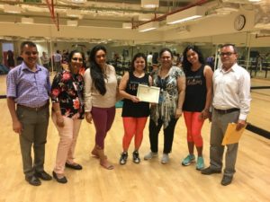 Varsha Naik with Team