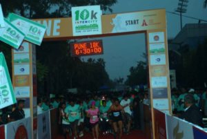 10Km run flag off