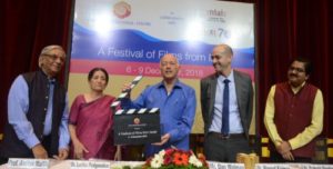 From LtoR Prof Amitav Mallik, Latika Padgaonkar, Dan Wolman, Nimrod Kalmar, Prakash Magdum