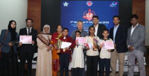 students felicitated at IT Olympiad 2018