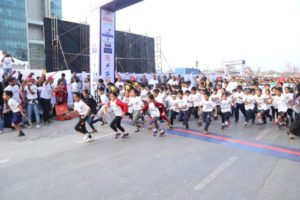 Kids at 6th edition of Little heart Marathon