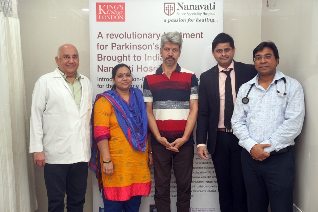 Left to Right - Dr. Ali Irani, Patients wife. patient - Mr. Sharang Pandit, Dr. Vinod Metta and Dr. Abdul Ansari