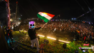 Marshmello Waving the Indian Flag at Vh1 Supersonic 2019 Day 2