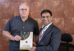 Rishi Acharya welcoming bernard boiteux