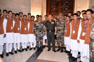 General Bipin Rawat interacted with children