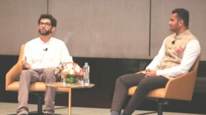 (Left) Aditya Thackeray and Akshay Adhalrao Patil.