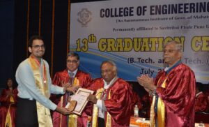 Topper from ever branch of B. Tech awarded with the gold medal