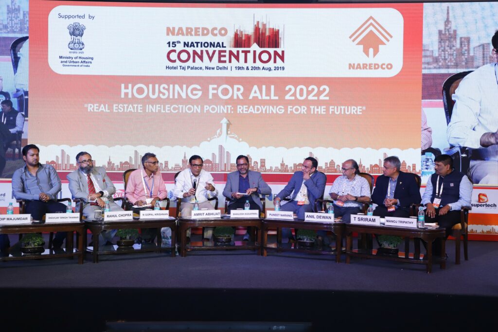 Amrit Abhijat, IAS, Joint Secretary (PMAY), Union Ministry of Housing and Urban Affairs addressing a panel at 15th National Convention of NAREDCO