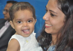 Baby Ipsa with her mother