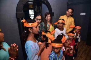 special kids at kawedia ganesh festival 1