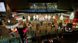Phoenix Tinsel Town with castle enterance