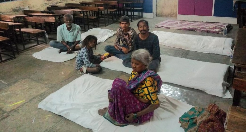 At a shelter home in Pune.