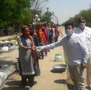 Honda India Foundation supporting with food packets (1)