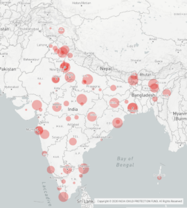 Pan-India Heat Map- Hotspots -Demand for Child Pornography