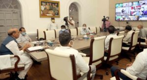 Raksha Mantri Rajnath Singh review meeting