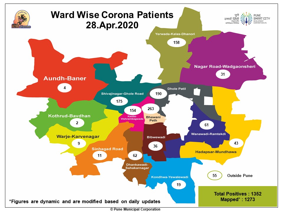 PMC Coronavirus patients map