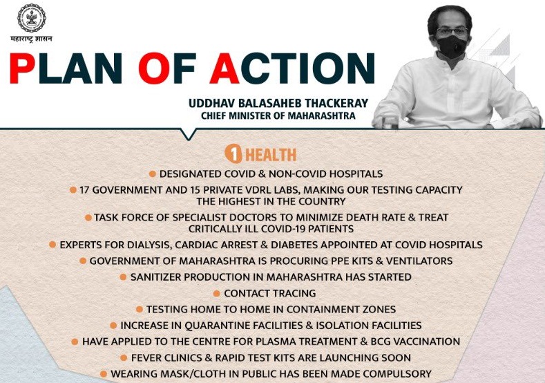 Maharashtra Plan of Action Against COVID