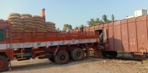 Goods train rail