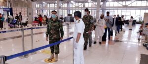 Afghan nationals at Pune airport