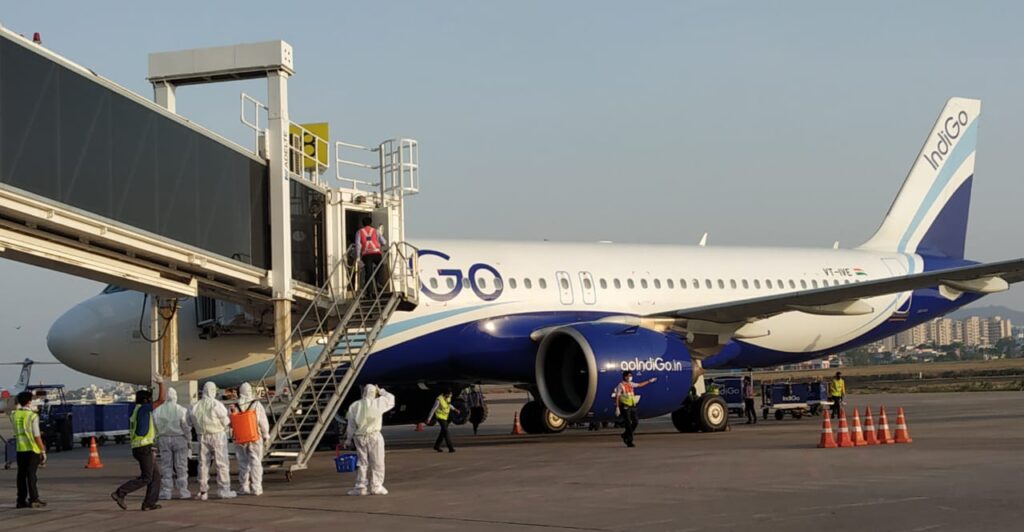 Indigo aircraft Pune airport