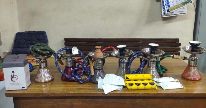 Hookah material seized by Pune police