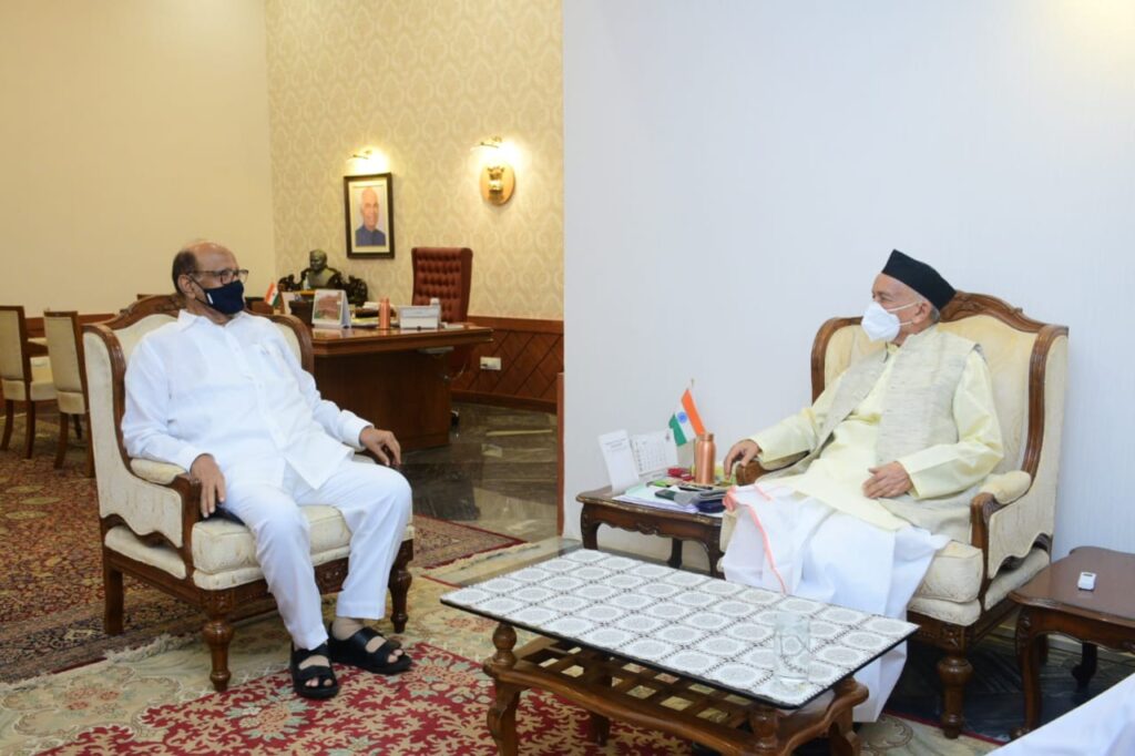 Sharad Pawar meets Maharashtra Governor