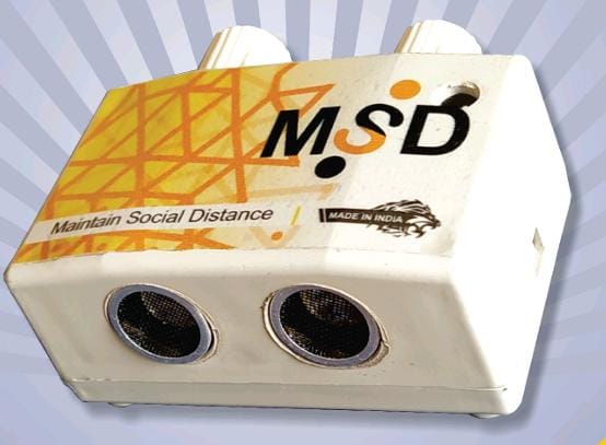 India’s 1st Social Distance Maintaining Device Created by SIBM, Pune Student.