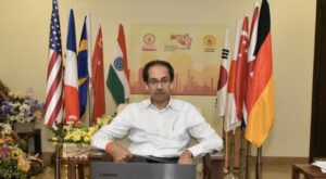 Uddhav Thackeray announcing magnetic Maharashtra