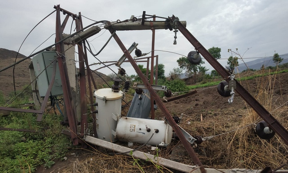 damaged transformer electricity supply Pune