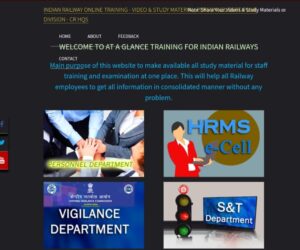 Staff online training website developed by Pune division team