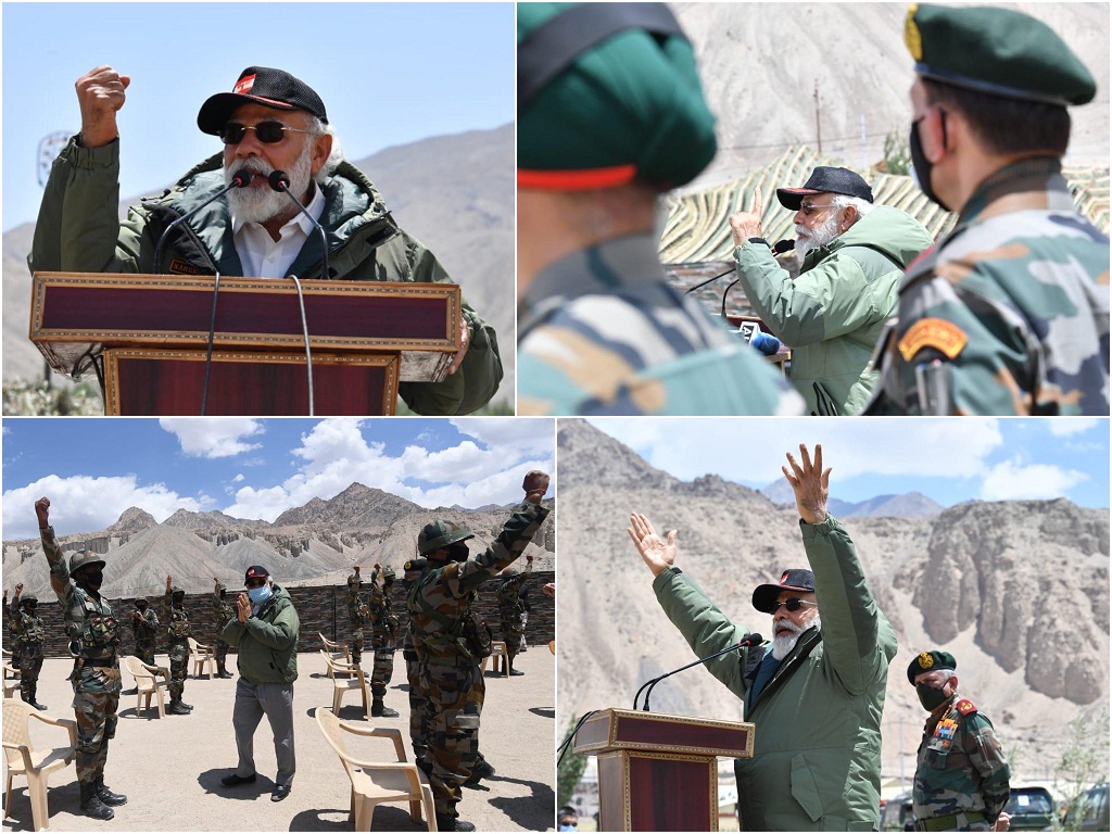 Modi in leh today