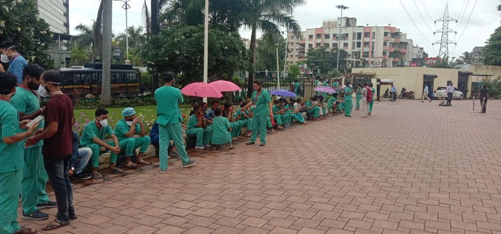 Aditya Birla Hospital Nurses strike